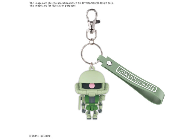 Gamers Guild AZ Bandai ZAKUPLA-KUN 3D Rubber Mascot Keychain MS-06F Zaku II (Pre-Order) Southern Hobby