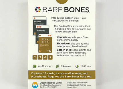 Gamers Guild AZ Bare Bones Bare Bones: Golden Dice Expansion Pack Bare Bones