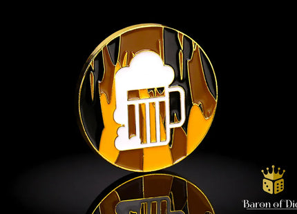 Gamers Guild AZ Baron of Dice 40mm Objective Coin - Beer Mug Baron of Dice