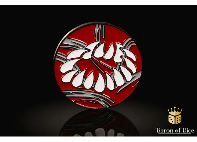 Gamers Guild AZ Baron of Dice 40mm Objective Coin - Bloody Maw Baron of Dice