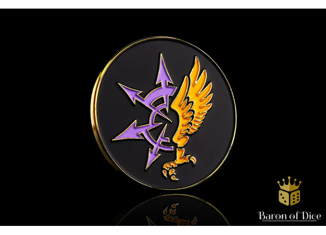 Gamers Guild AZ Baron of Dice 40mm Objective Coin - Children of Chaos Baron of Dice