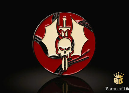 Gamers Guild AZ Baron of Dice 40mm Objective Coin - Cursed Vampire Baron of Dice