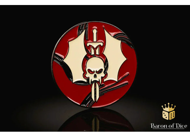 Gamers Guild AZ Baron of Dice 40mm Objective Coin - Cursed Vampire Baron of Dice