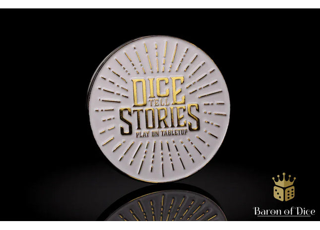 Gamers Guild AZ Baron of Dice 40mm Objective Coin - Dice Tell Stories Baron of Dice