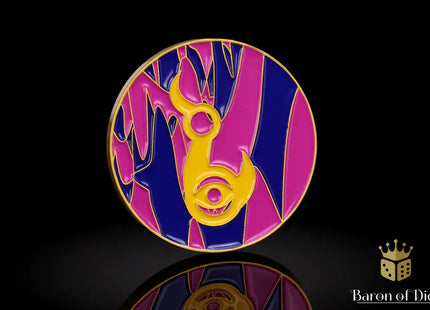 Gamers Guild AZ Baron of Dice 40mm Objective Coin - Eternal Flame Baron of Dice