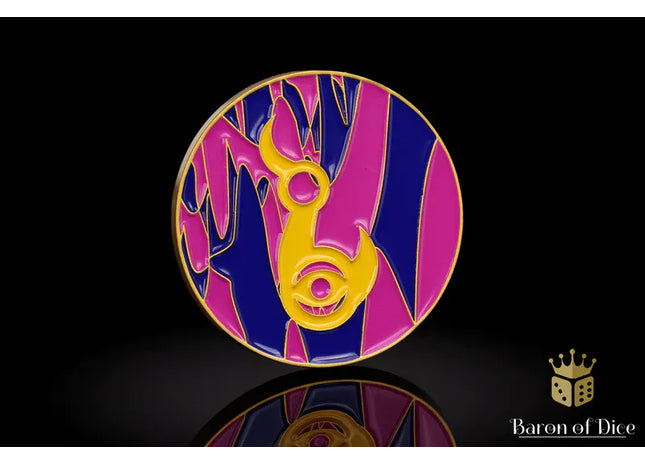 Gamers Guild AZ Baron of Dice 40mm Objective Coin - Eternal Flame Baron of Dice