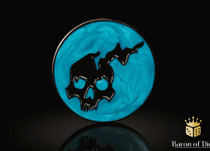 Gamers Guild AZ Baron of Dice 40mm Objective Coin - Ghost Baron of Dice