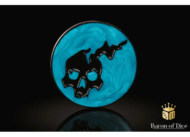 Gamers Guild AZ Baron of Dice 40mm Objective Coin - Ghost Baron of Dice