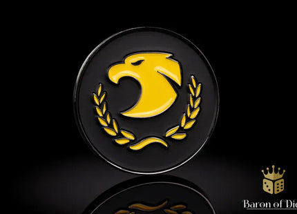 Gamers Guild AZ Baron of Dice 40mm Objective Coin - Golden Eagle Baron of Dice
