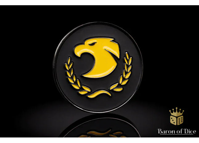 Gamers Guild AZ Baron of Dice 40mm Objective Coin - Golden Eagle Baron of Dice