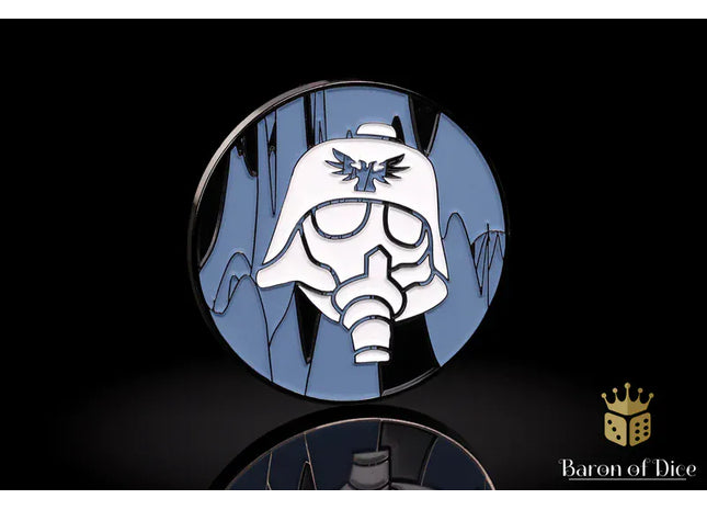 Gamers Guild AZ Baron of Dice 40mm Objective Coin - Helmet Baron of Dice