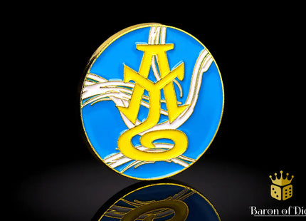 Gamers Guild AZ Baron of Dice 40mm Objective Coin - High Elves Baron of Dice