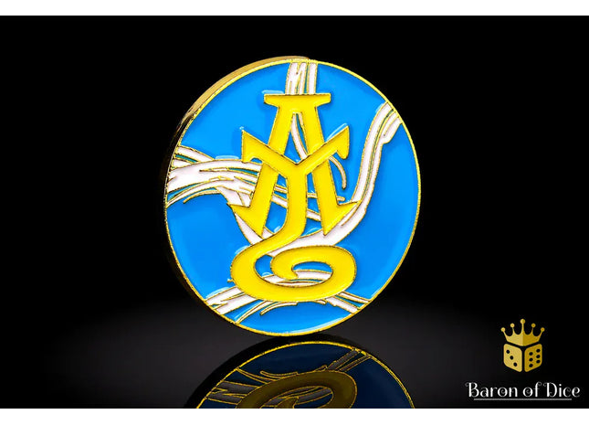 Gamers Guild AZ Baron of Dice 40mm Objective Coin - High Elves Baron of Dice