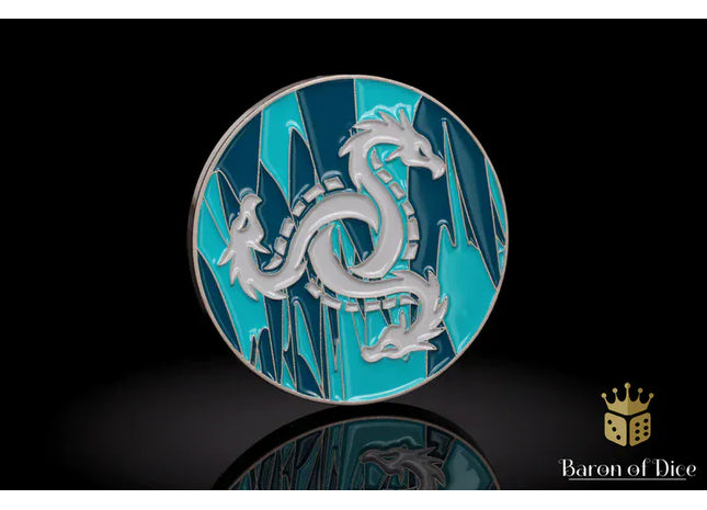 Gamers Guild AZ Baron of Dice 40mm Objective Coin - Hydra Baron of Dice
