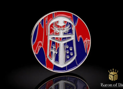 Gamers Guild AZ Baron of Dice 40mm Objective Coin - Imperial Helm Baron of Dice