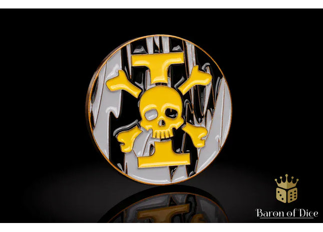 Gamers Guild AZ Baron of Dice 40mm Objective Coin - Inquisition Order Baron of Dice