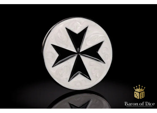 Gamers Guild AZ Baron of Dice 40mm Objective Coin - Knights Templar Baron of Dice