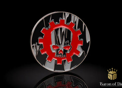 Gamers Guild AZ Baron of Dice 40mm Objective Coin - Machine Baron of Dice