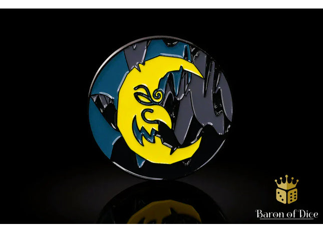 Gamers Guild AZ Baron of Dice 40mm Objective Coin - Moon Baron of Dice