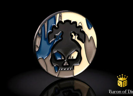 Gamers Guild AZ Baron of Dice 40mm Objective Coin - Necromantic Skeleton Baron of Dice