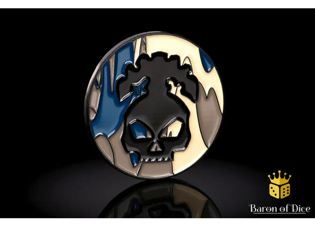 Gamers Guild AZ Baron of Dice 40mm Objective Coin - Necromantic Skeleton Baron of Dice