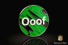 Gamers Guild AZ Baron of Dice 40mm Objective Coin - Ooof: Green Baron of Dice