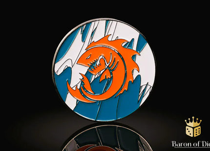 Gamers Guild AZ Baron of Dice 40mm Objective Coin - Sea Monsters Baron of Dice