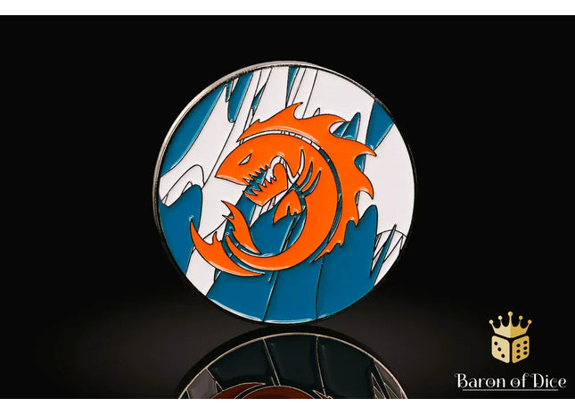 Gamers Guild AZ Baron of Dice 40mm Objective Coin - Sea Monsters Baron of Dice