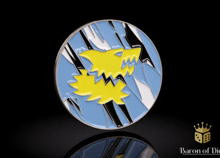 Gamers Guild AZ Baron of Dice 40mm Objective Coin - Snow Wolf Baron of Dice