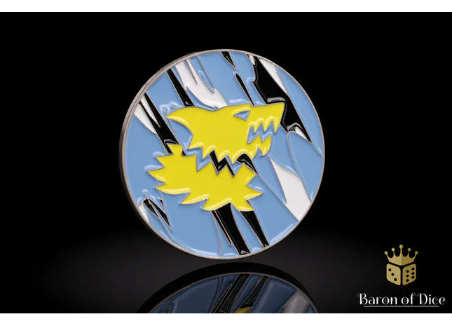 Gamers Guild AZ Baron of Dice 40mm Objective Coin - Snow Wolf Baron of Dice