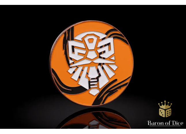 Gamers Guild AZ Baron of Dice 40mm Objective Coin - Space Dwarf Baron of Dice