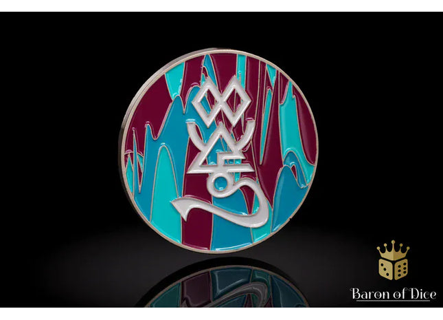 Gamers Guild AZ Baron of Dice 40mm Objective Coin - Space Elves Baron of Dice