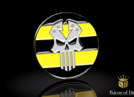 Gamers Guild AZ Baron of Dice 40mm Objective Coin - Steel Renegades Baron of Dice