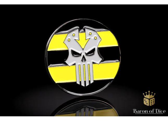 Gamers Guild AZ Baron of Dice 40mm Objective Coin - Steel Renegades Baron of Dice