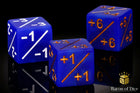 Gamers Guild AZ Baron of Dice Baron of Dice: +1/-1 Counters - Matte Blue - Set of 10 Baron of Dice