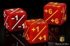 Gamers Guild AZ Baron of Dice Baron of Dice: +1/-1 Counters - Matte Red - Set of 10 Baron of Dice