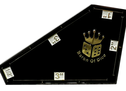 Gamers Guild AZ Baron of Dice Baron of Dice: 3" Metal Movement Gauge | Baron's 40mm Coin Compatible Baron of Dice