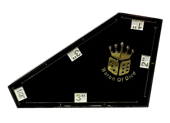 Gamers Guild AZ Baron of Dice Baron of Dice: 3" Metal Movement Gauge | Baron's 40mm Coin Compatible Baron of Dice