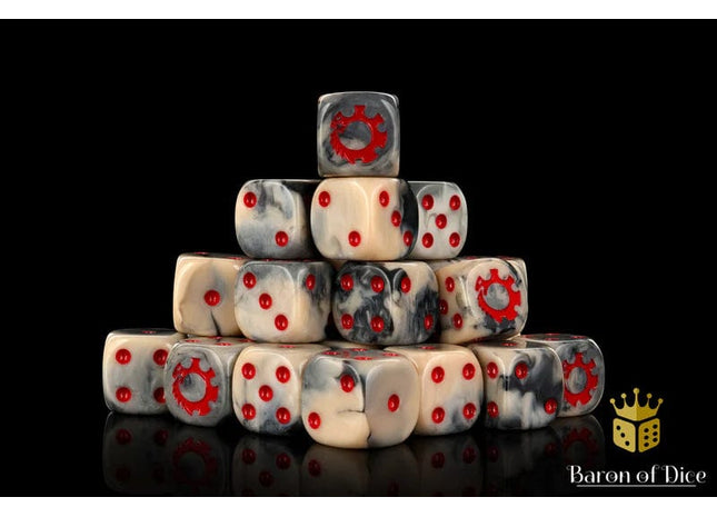 Gamers Guild AZ Baron of Dice Baron of Dice: Alien Dice - Beige & Red Dice Baron of Dice