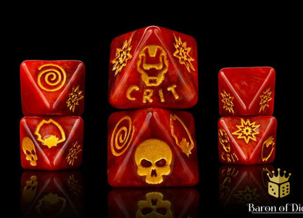 Gamers Guild AZ Baron of Dice Baron of Dice: Armored Suit Dice - D8  Set Baron of Dice