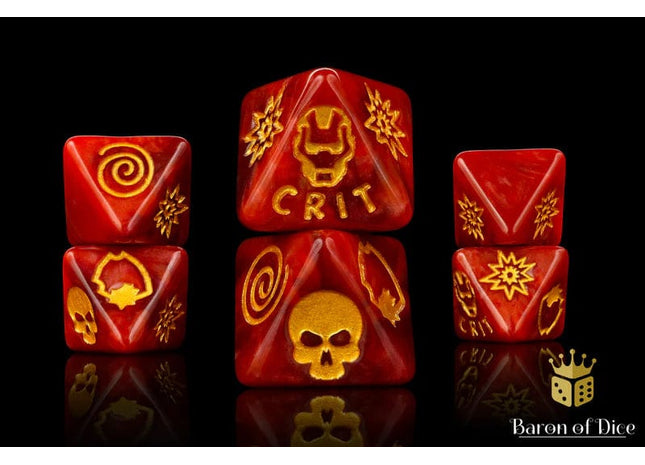 Gamers Guild AZ Baron of Dice Baron of Dice: Armored Suit Dice - D8  Set Baron of Dice