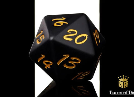 Gamers Guild AZ Baron of Dice Baron of Dice: Big Ass D20 - Black Decay Baron of Dice