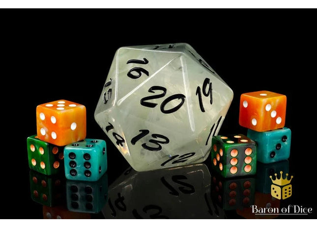 Gamers Guild AZ Baron of Dice Baron of Dice: Big Ass D20 - White Order Baron of Dice