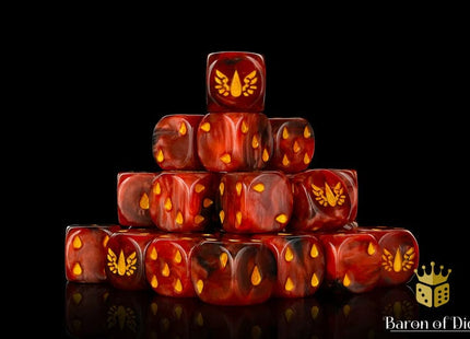 Gamers Guild AZ Baron of Dice Baron of Dice: Blood Soaked Angels Dice / Round Corner Baron of Dice