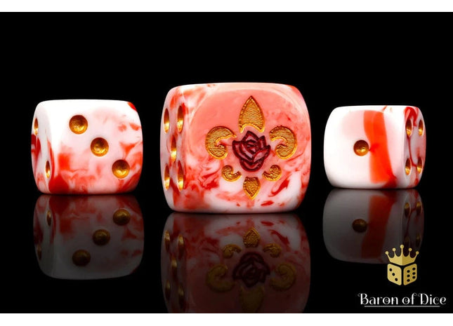 Gamers Guild AZ Baron of Dice Baron of Dice: Bloody Rose Round Dice Baron of Dice
