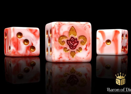 Gamers Guild AZ Baron of Dice Baron of Dice: Bloody Rose Square Dice Baron of Dice