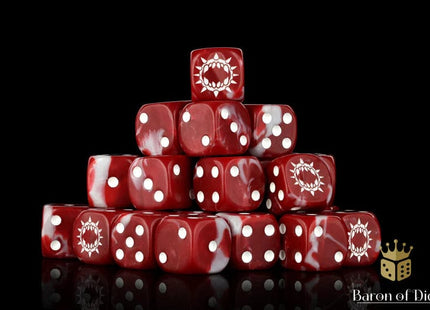 Gamers Guild AZ Baron of Dice Baron of Dice: Carnage Dice - Red Dice / Round Corner Baron of Dice