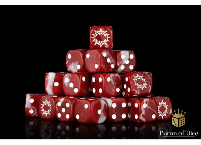 Gamers Guild AZ Baron of Dice Baron of Dice: Carnage Dice - Red Dice / Round Corner Baron of Dice