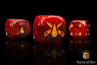 Gamers Guild AZ Baron of Dice Baron of Dice: Chain Blades Dice - Blood Red / Round Corner (x25) Baron of Dice