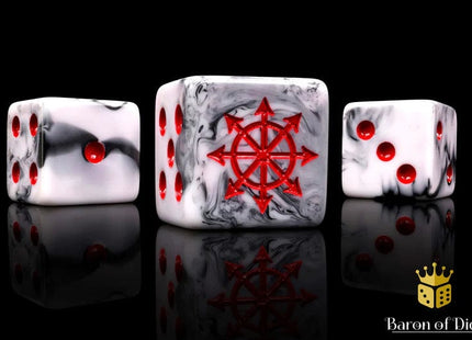 Gamers Guild AZ Baron of Dice Baron of Dice: Chaos Demon Dice - Marbled Dice / Square Corner Baron of Dice